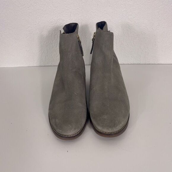 Cole Haan Grey Suede Ankle Booties - Picture 2 of 7